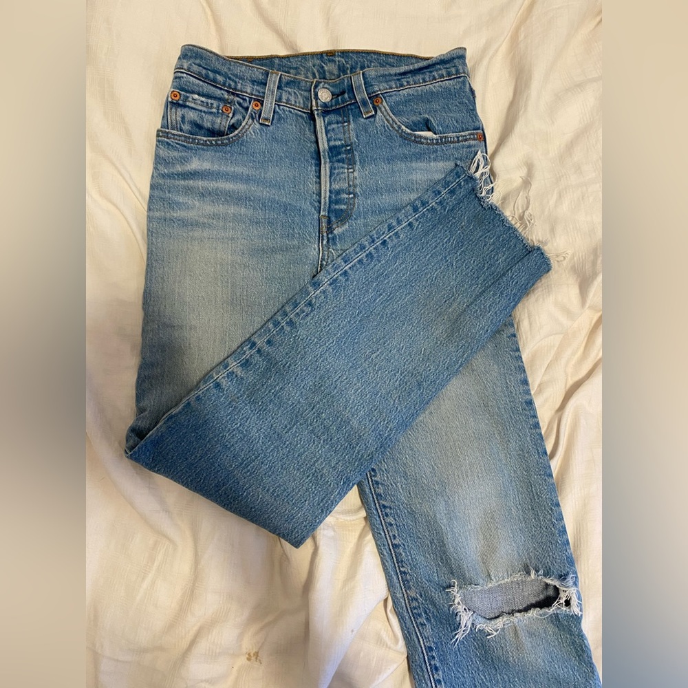 levi blue jeans size 25